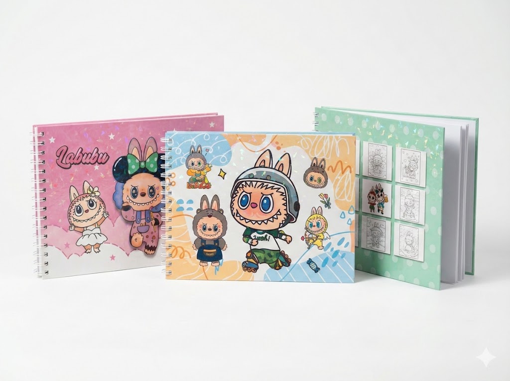 LIBRO GRANDE PARA COLOREAR LABUBU