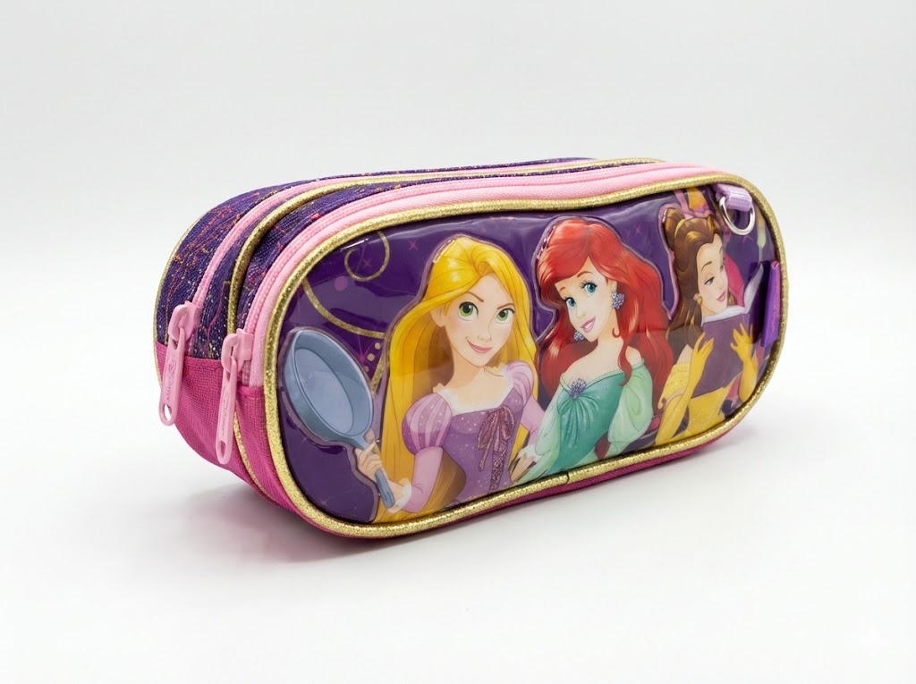 CARTUCHERA 2 CIERRES 3D - E01006 - Imagen 2