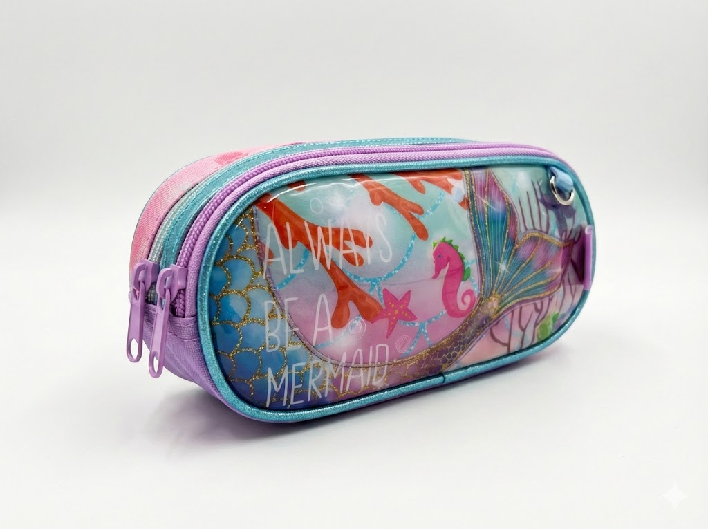 CARTUCHERA 2 CIERRES 3D - E01006 - Imagen 3