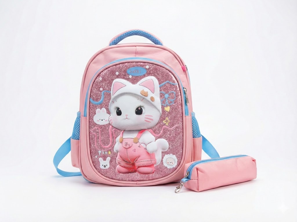 MOCHILA JARDIN 3D CON CARTUCHERA DISEÑOS VARIOS - Imagen 4