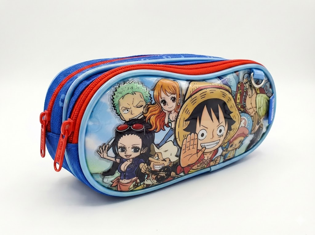 CARTUCHERA 2 CIERRES 3D - E01006 - Imagen 4