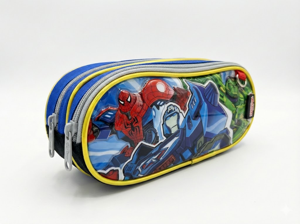 CARTUCHERA 2 CIERRES 3D - E01006 - Imagen 5