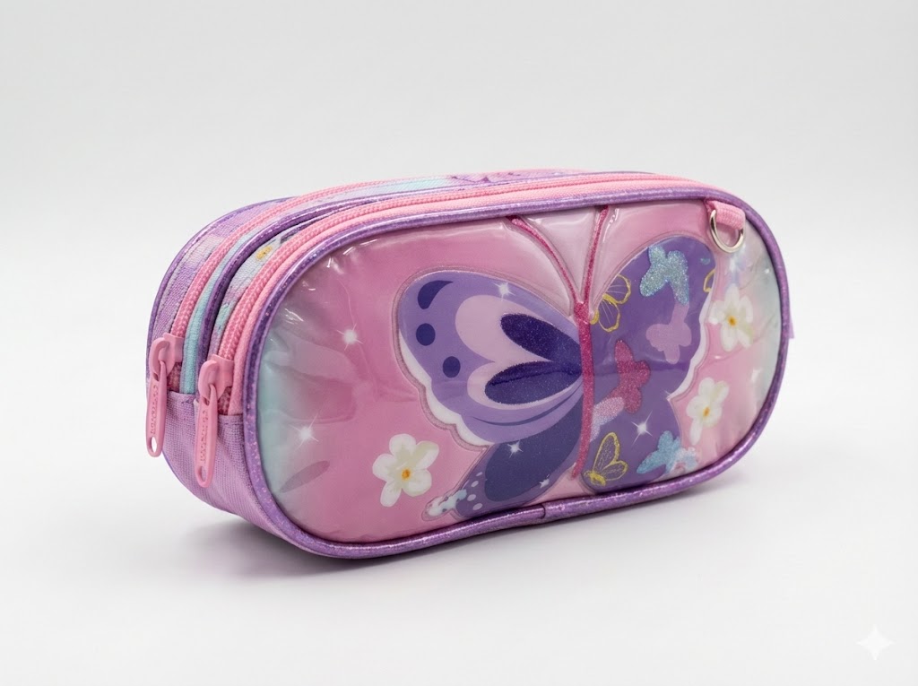 CARTUCHERA 2 CIERRES 3D - E01006