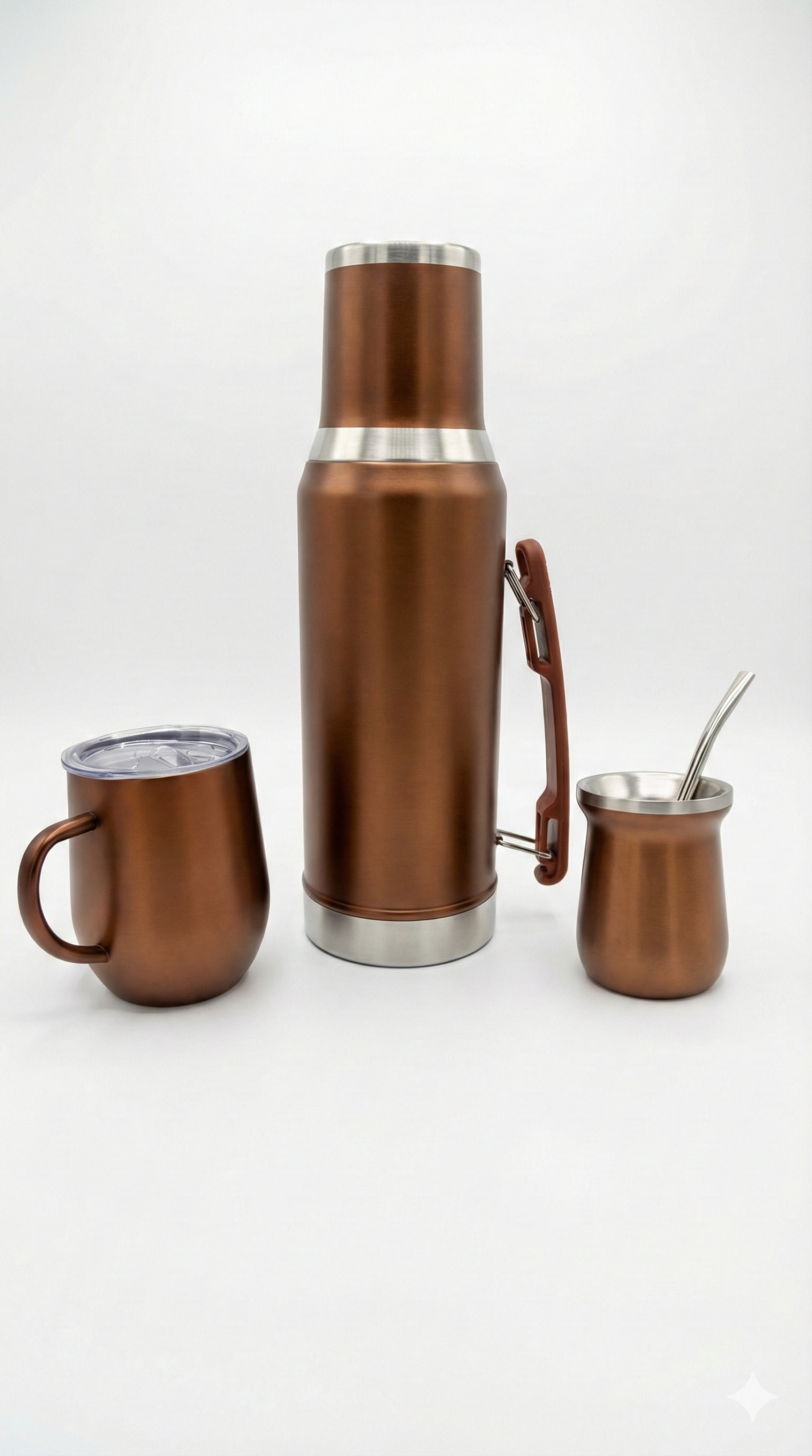 Combo Térmico Premium 3-en-1: Termo 1.2L + Mate + Taza Coffee - Imagen 6