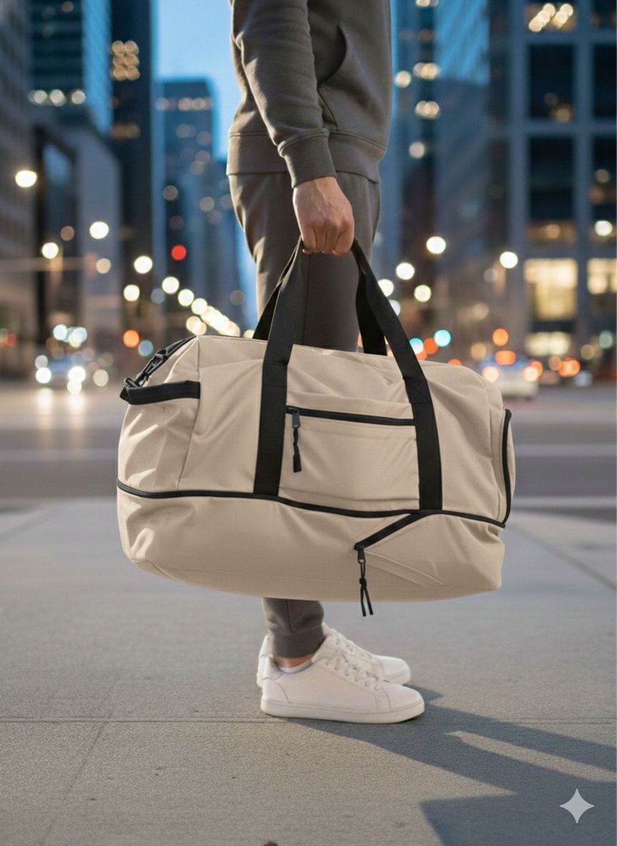 Bolso Expandible "Versa-Duffel": Estilo Urbano con Capacidad Ajustable - Imagen 6