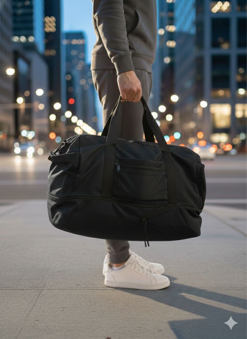 Bolso Expandible "Versa-Duffel": Estilo Urbano con Capacidad Ajustable - Imagen 3