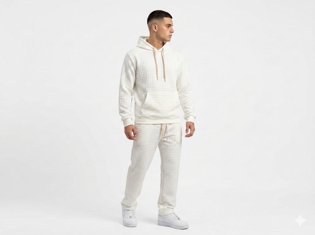 Conjunto Hombre Hoodie Y Jogger Texturado Premium - Imagen 3