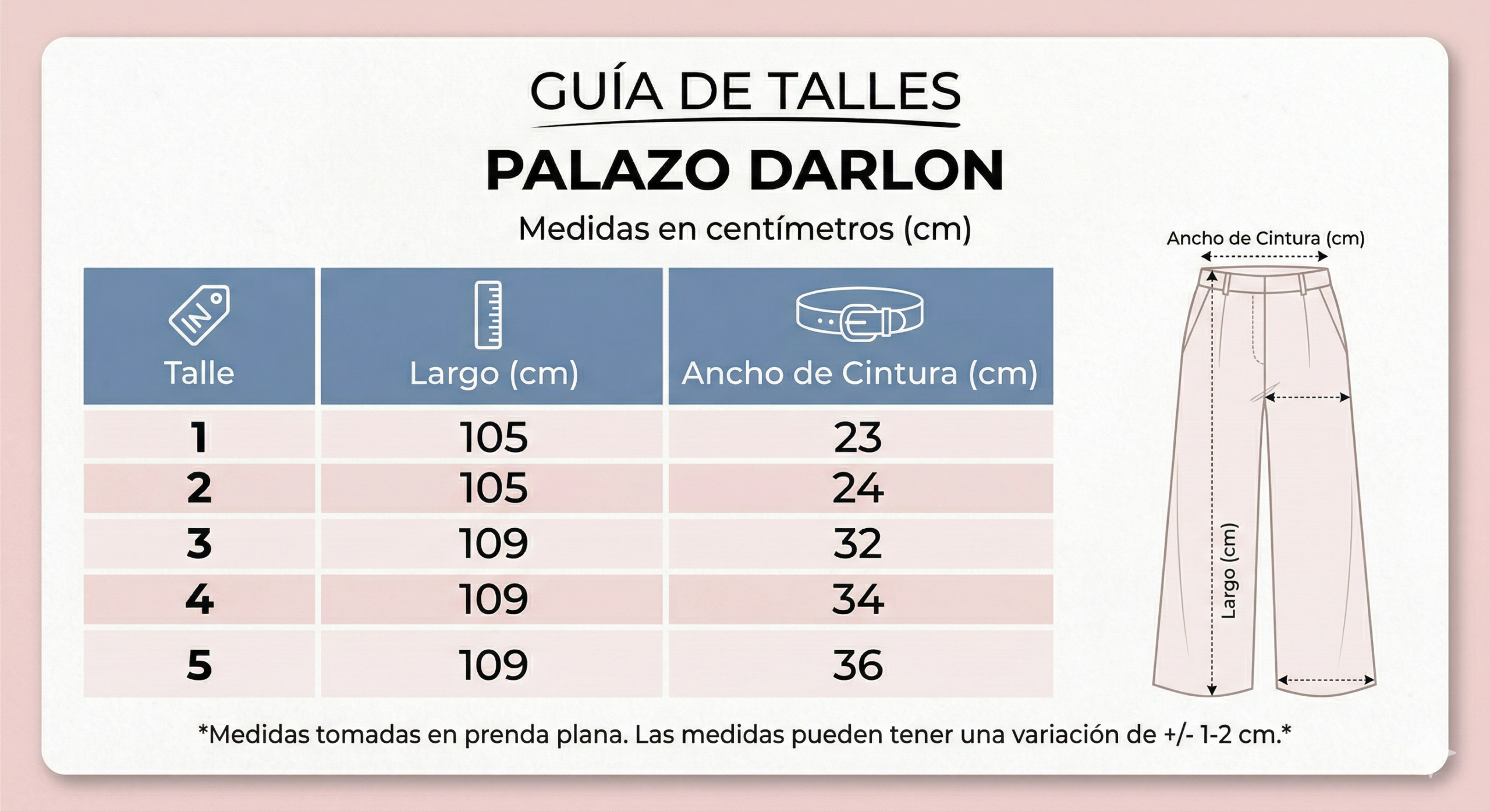 Pantalón Darlon Mujer Tipo Palazo Cintura Elastizada - Imagen 4