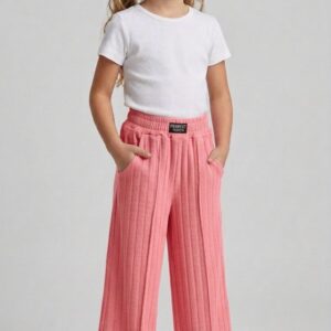 Pantalón Wide Leg Niña Morley Ribb