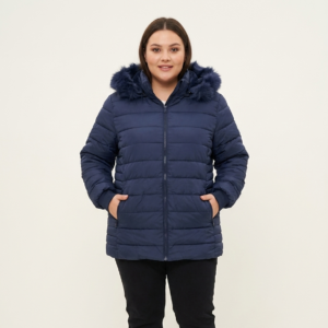 Campera Puffer Mujer Talles Especiales: Abrigo Interior de Piel y Capucha Desmontable