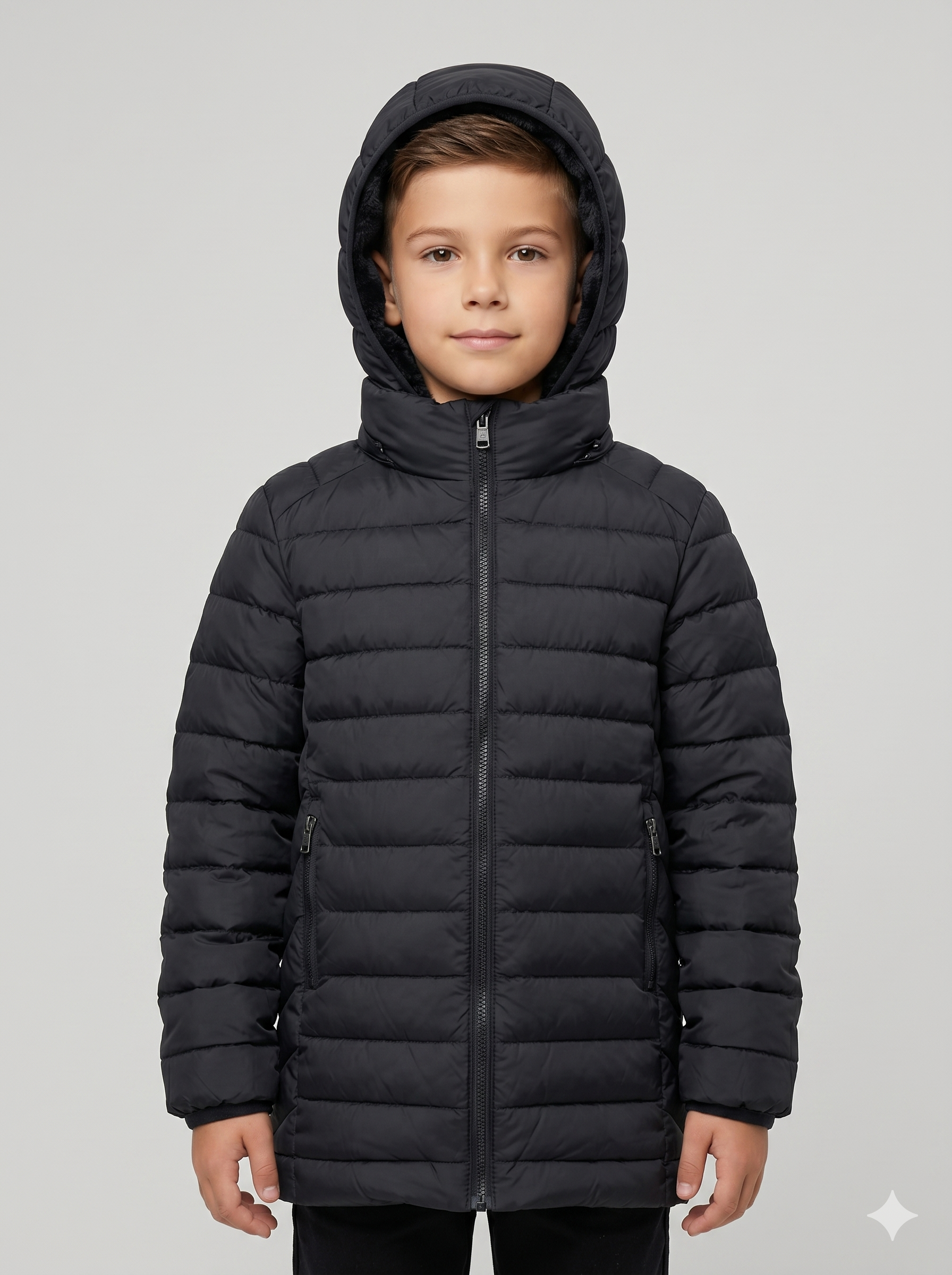 Campera Puffer Infantil Térmica: Abrigo Interior Soft y Capucha Desmontable - Imagen 4