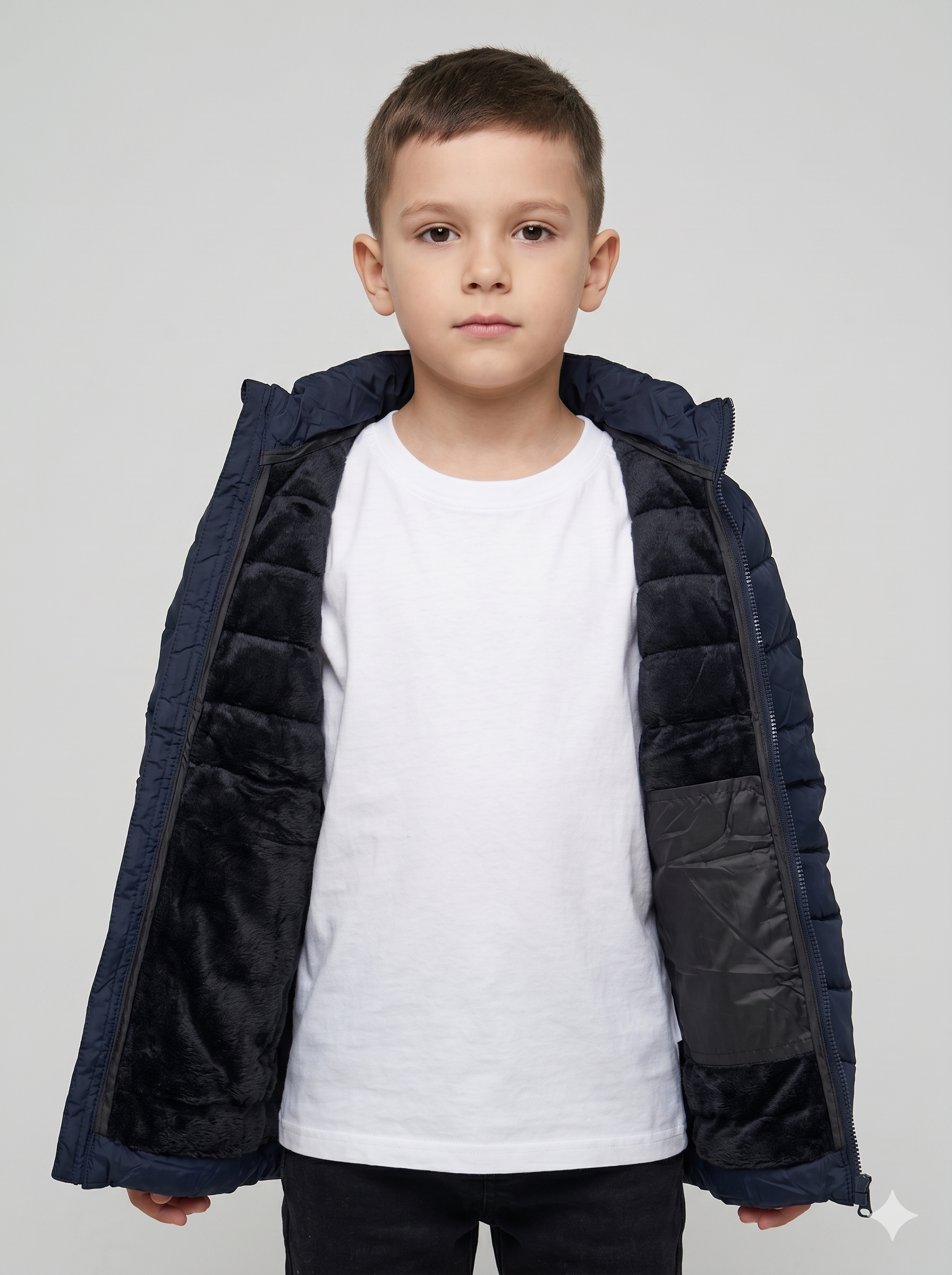 Campera Puffer Infantil Térmica: Abrigo Interior Soft y Capucha Desmontable - Imagen 3