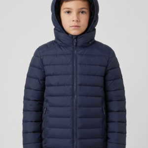 Campera Puffer Infantil Térmica: Abrigo Interior Soft y Capucha Desmontable