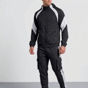 Conjunto Training Térmico Hombre MOD2 – Tela Deportiva Abrigada con Bolsillos Cargo