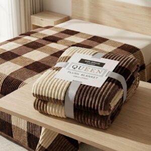 Frazada de Plush con Relieve Goldsun - 200x230cm (Tamaño Queen)