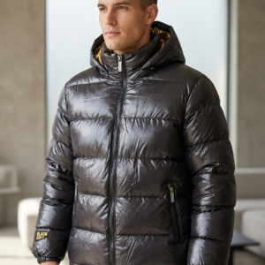 ¡Destacá en la Ciudad! Campera Puffer Metalizada de Hombre con Interior Térmico
