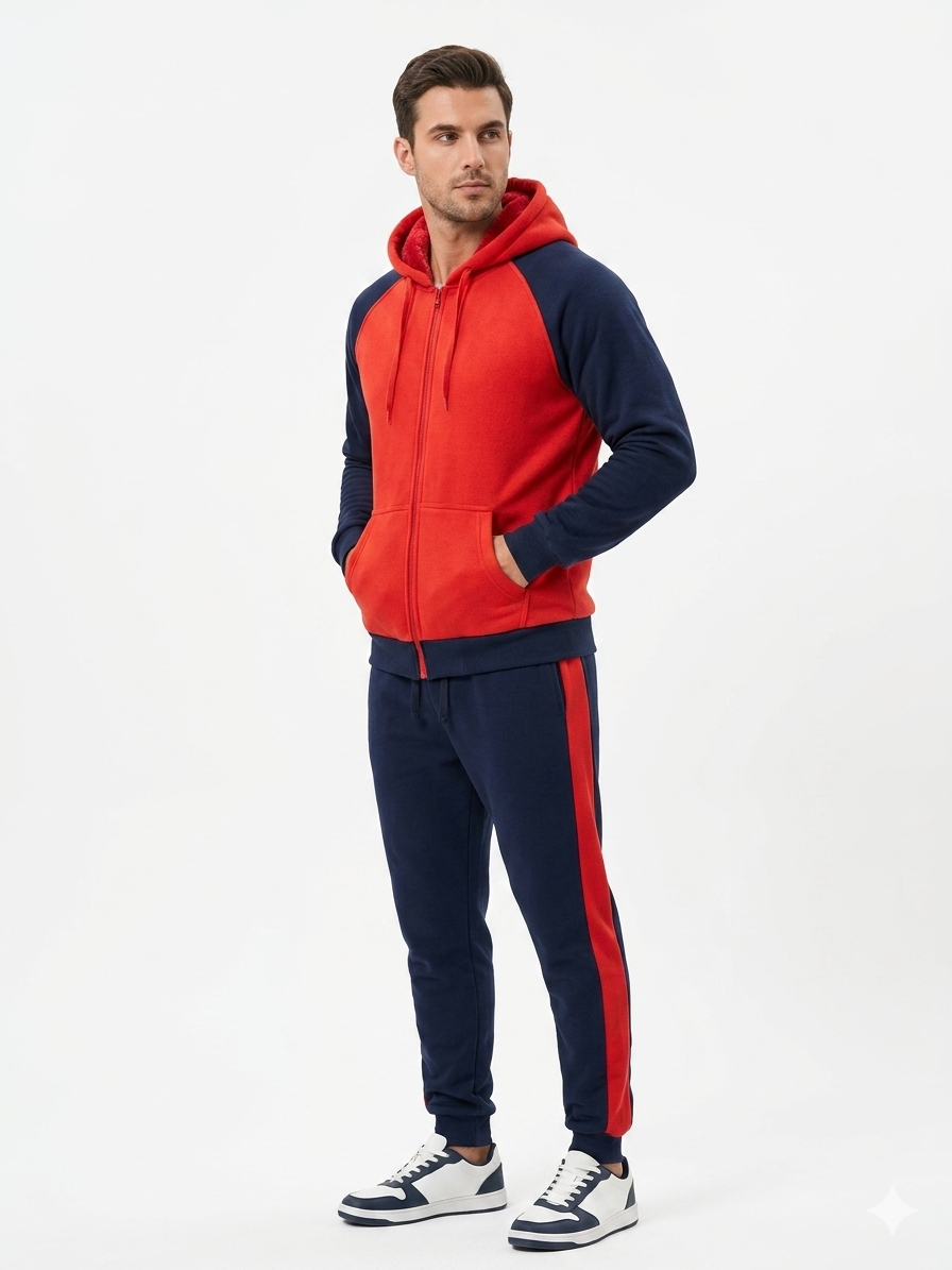 Set Deportivo Invierno Hombre - Algodón Premium Con Friza Soft H01093 - Mod2 - Imagen 2