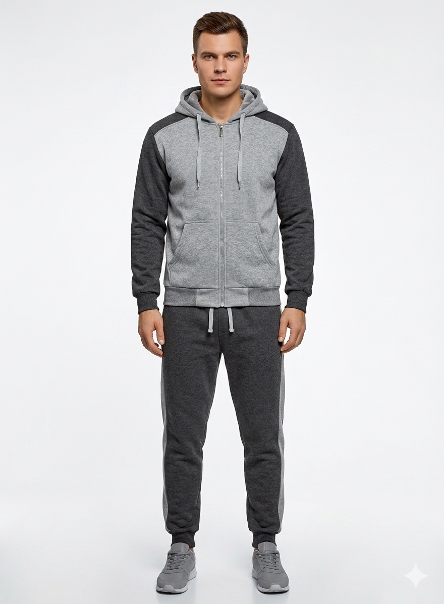 Set Deportivo Invierno Hombre - Algodón Premium Con Friza Soft H01093 - Mod2 - Imagen 6