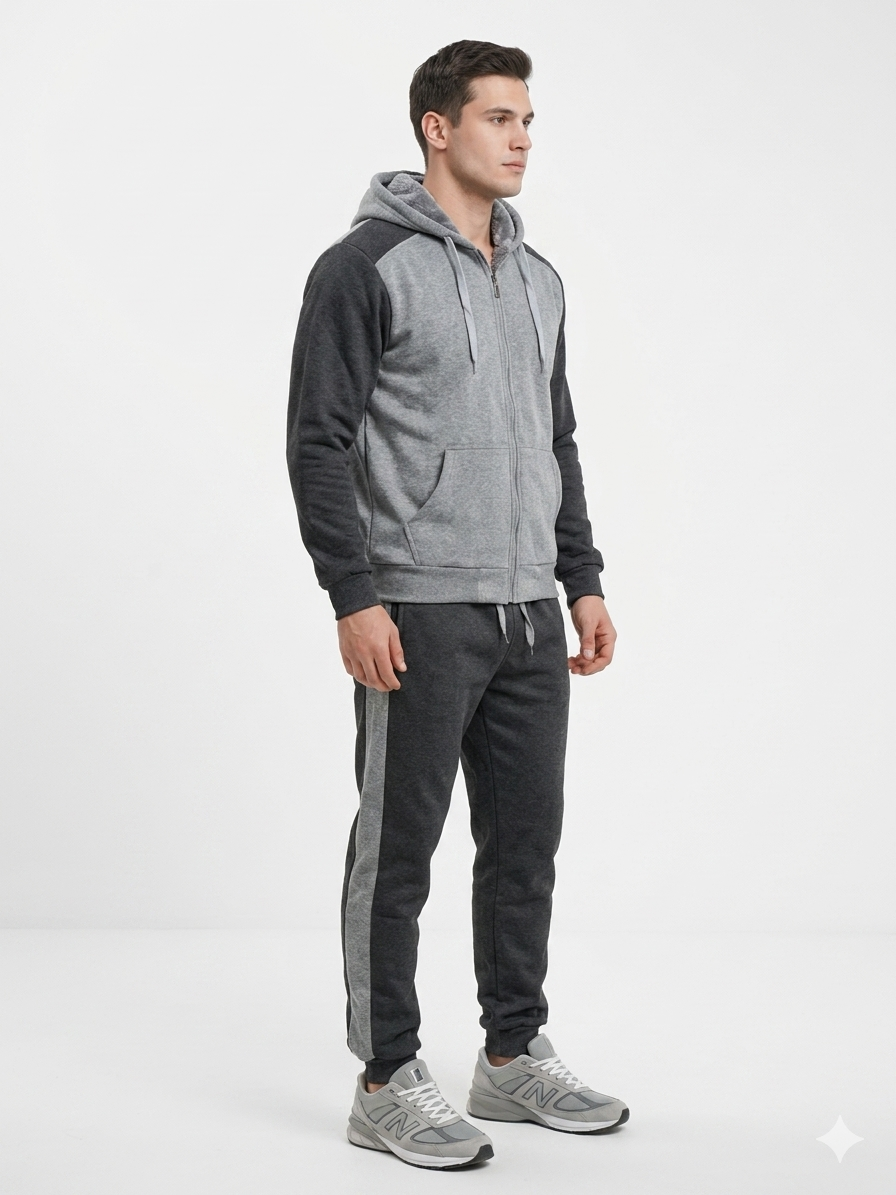 Set Deportivo Invierno Hombre - Algodón Premium Con Friza Soft H01093 - Mod2 - Imagen 7