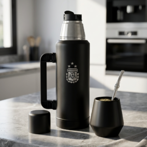 Termo AFA Selección Argentina 1.3 Litros - Negro Mate Edición Especial