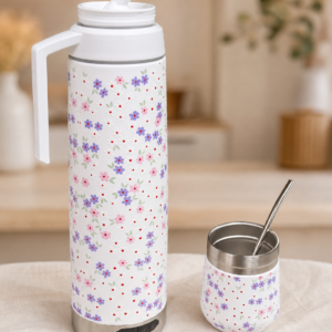 Termo Musical 1200ml: Parlante Bluetooth y Set Matero Incluido