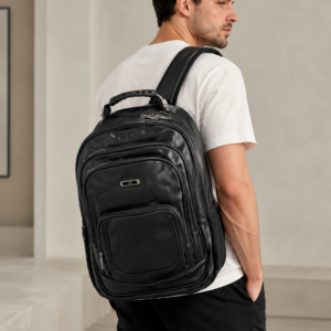 Mochila Ejecutiva Hombre Ecocuero Premium Porta Notebook Urbana