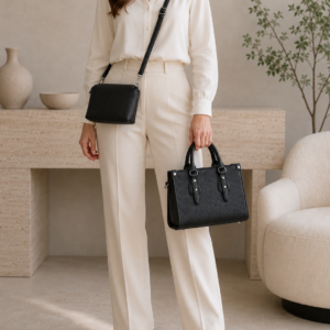 Set Cartera y Bandolera 2 en 1 de Eco Cuero para Mujer - Diseño Elegante