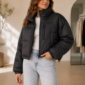 Campera Puffer Oversize Premium Dama | Abrigo Corto Tendencia