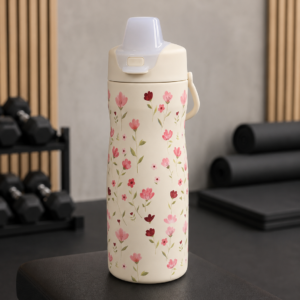 Botella Térmica Deportiva 650ml con Asa - Diseños Exclusivos y Pico Antiderrame