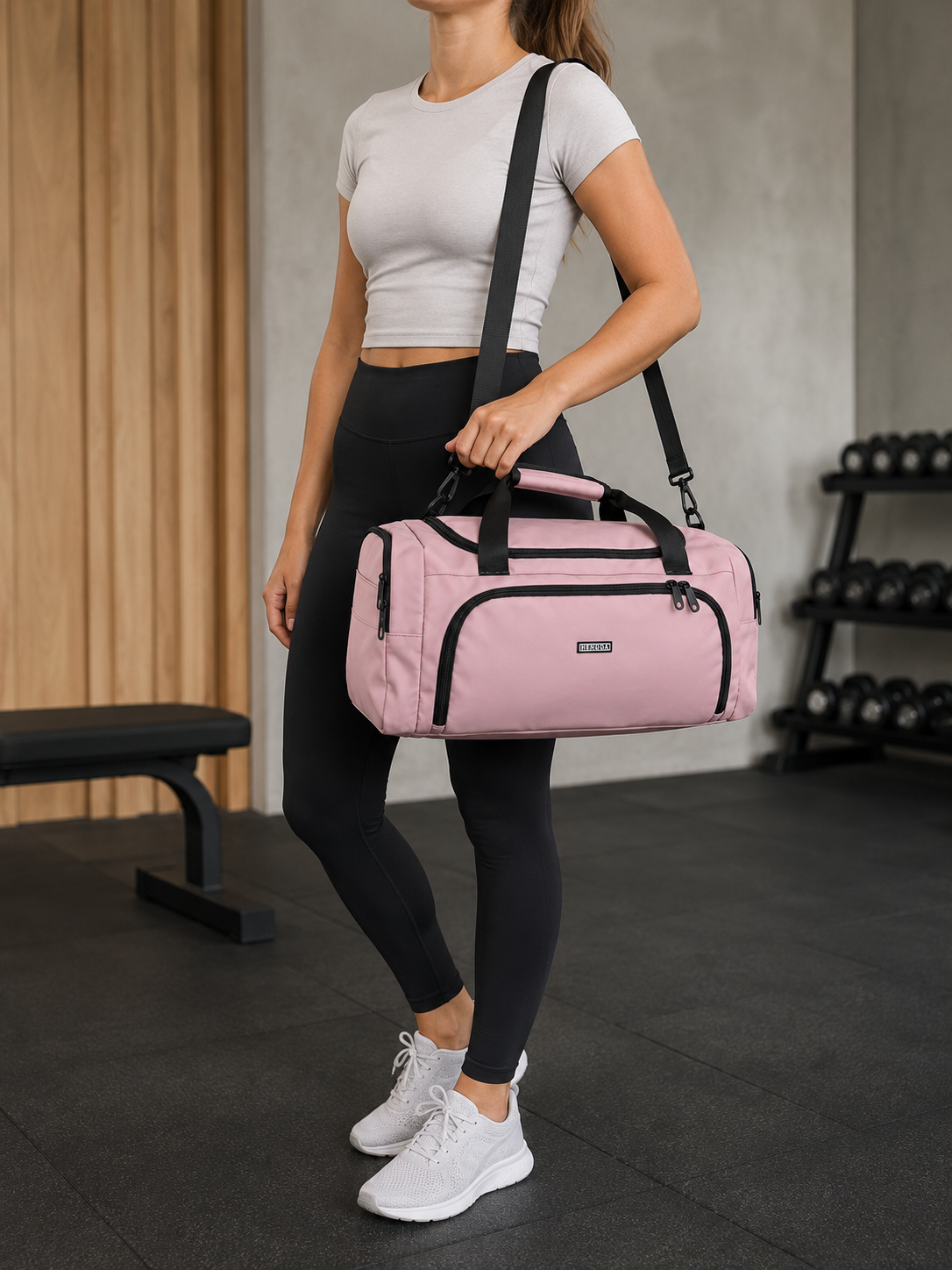 Bolso Deportivo Mediano con Correa Regulable y Múltiples Compartimentos - Imagen 3