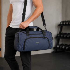 Bolso Deportivo Mediano con Correa Regulable y Múltiples Compartimentos