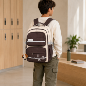 Mochila Escolar Infantil/Juvenil Multicompartimento con Llavero