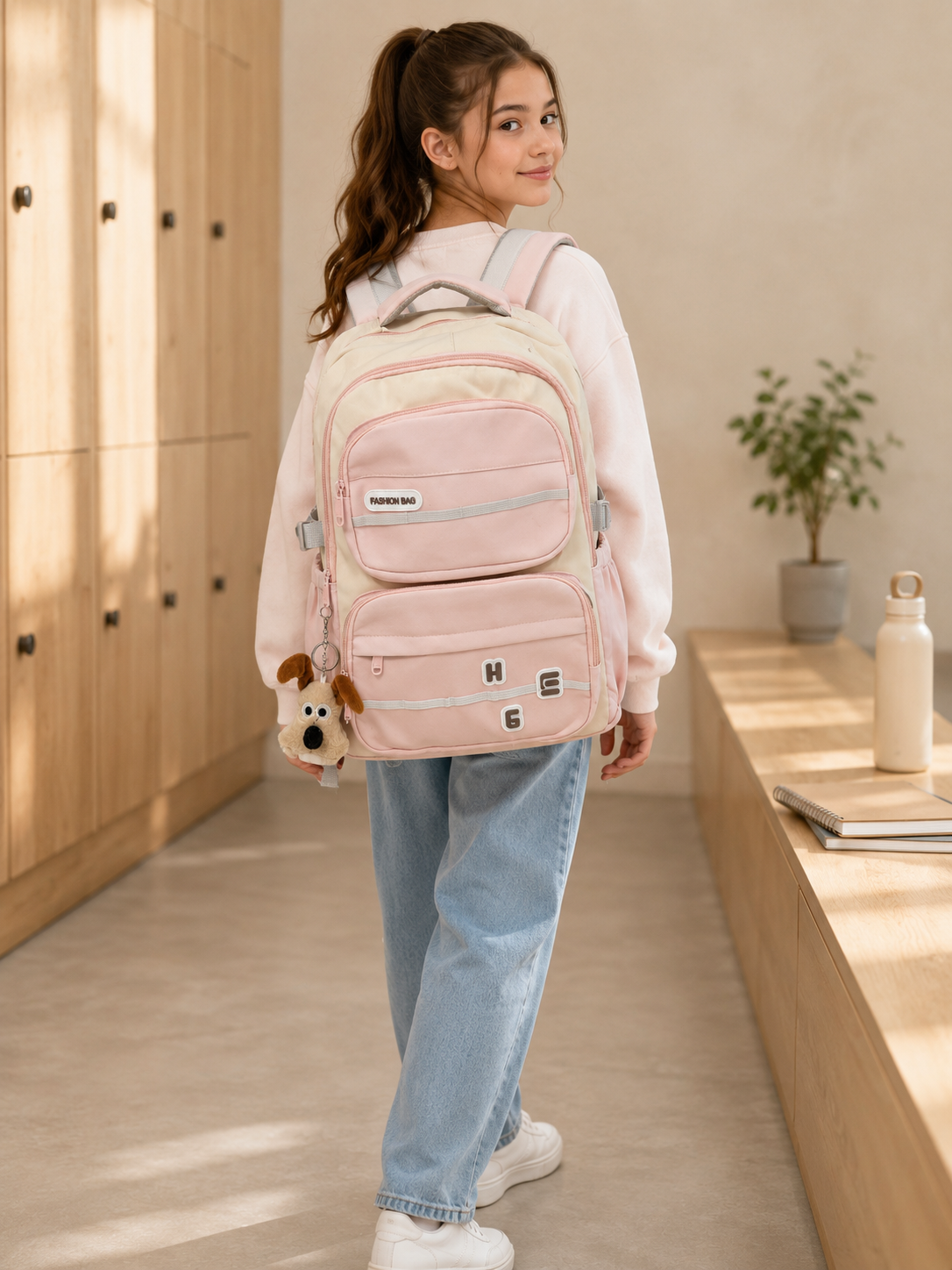 Mochila Escolar Infantil/Juvenil Multicompartimento con Llavero - Imagen 2