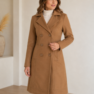 Abrigo de Paño Premium Femenino - Estilo y Sofisticación