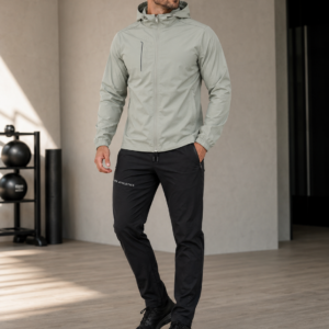Conjunto Deportivo Premium Life Athletics® – Campera Rompevientos con Capucha y Jogger Técnico