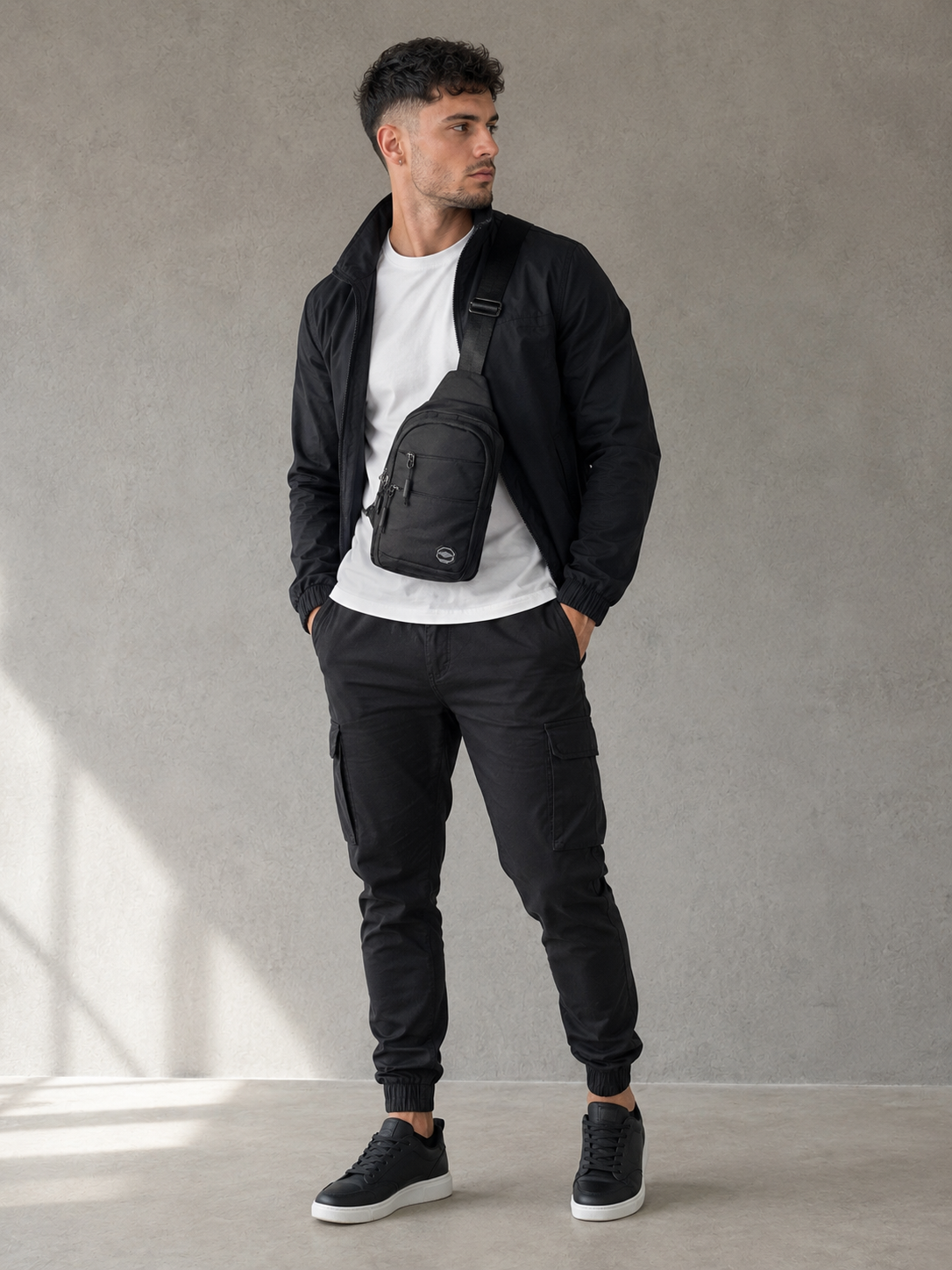Riñonera Cruzada Urbana para Hombre | Multi-Bolsillos - Imagen 3