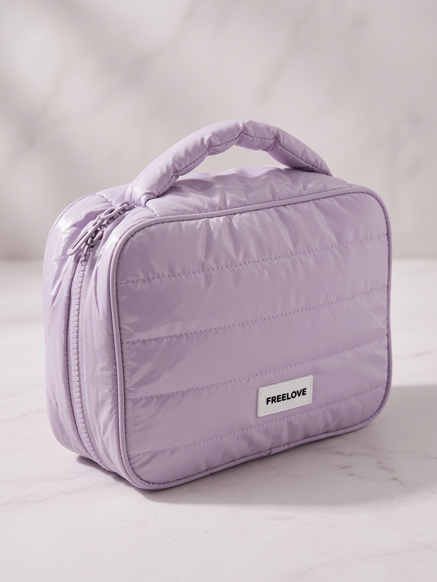 Neceser Acolchado Freelove con Asa Superior y Cierre Doble - Imagen 4