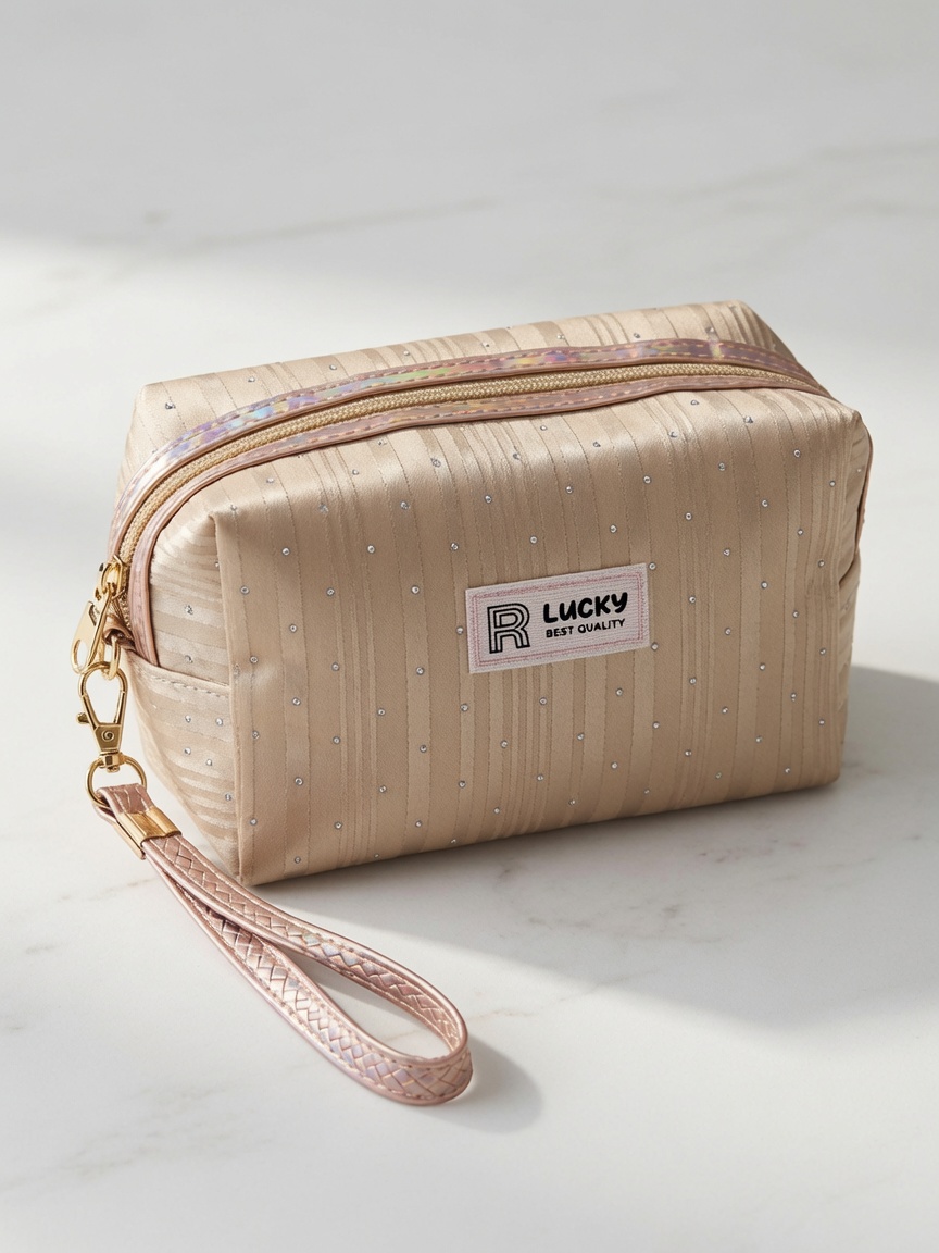 Neceser Brillante Lucky con Correa de Mano Desmontable - Imagen 5