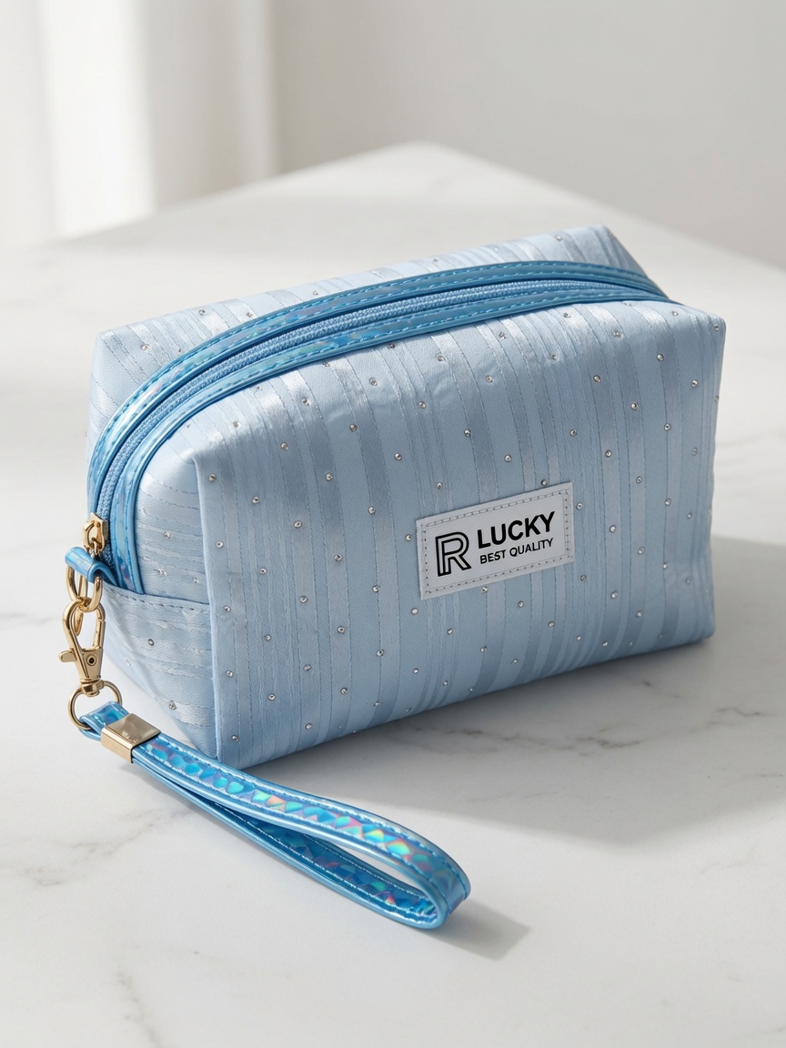Neceser Brillante Lucky con Correa de Mano Desmontable - Imagen 4
