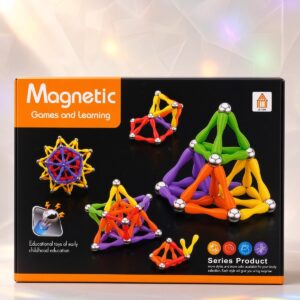 Juego de Construcción Magnético 88 Piezas – Creatividad y Aprendizaje