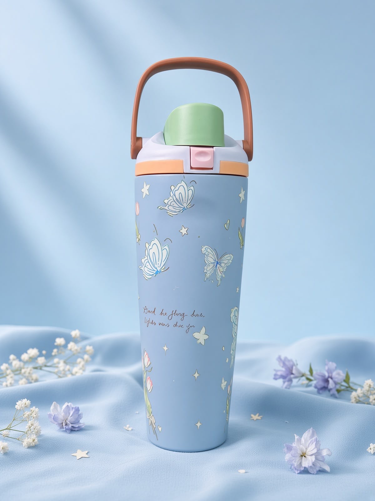 Botella Térmica 900 ml con Asa y Diseños Estampados - Imagen 4
