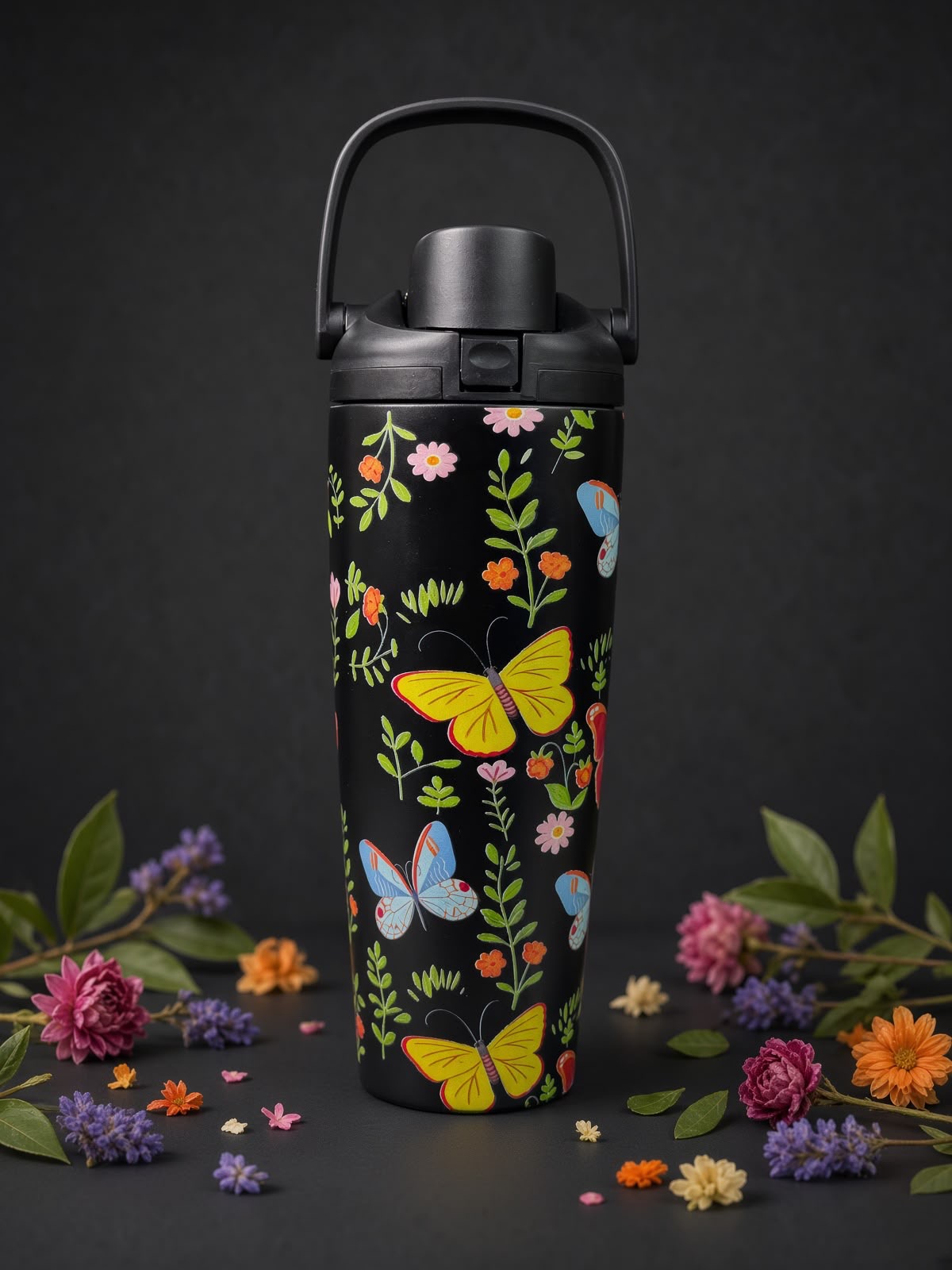 Botella Térmica 900 ml con Asa y Diseños Estampados - Imagen 2