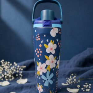 Botella Térmica 900 ml con Asa y Diseños Estampados