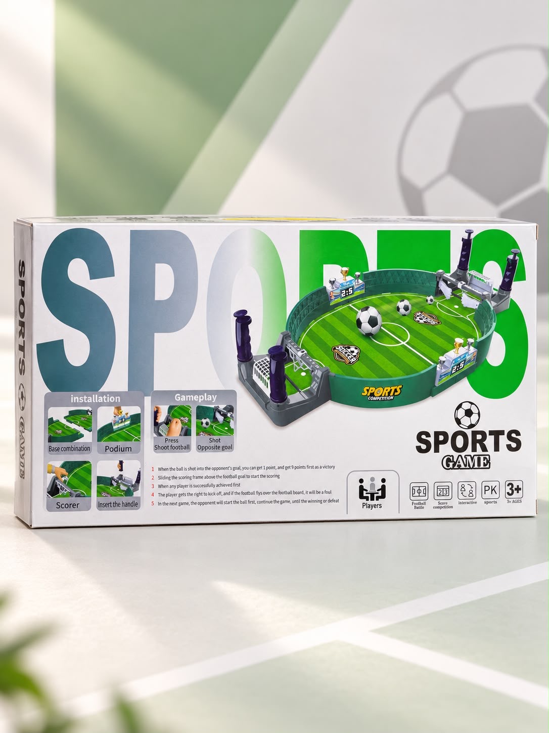 Football Battle – Juego de Fútbol de Mesa para 2 Jugadores ⚽🏆 - Imagen 2