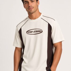 Remera Over Hombre – Diseño Urbano Bicolor